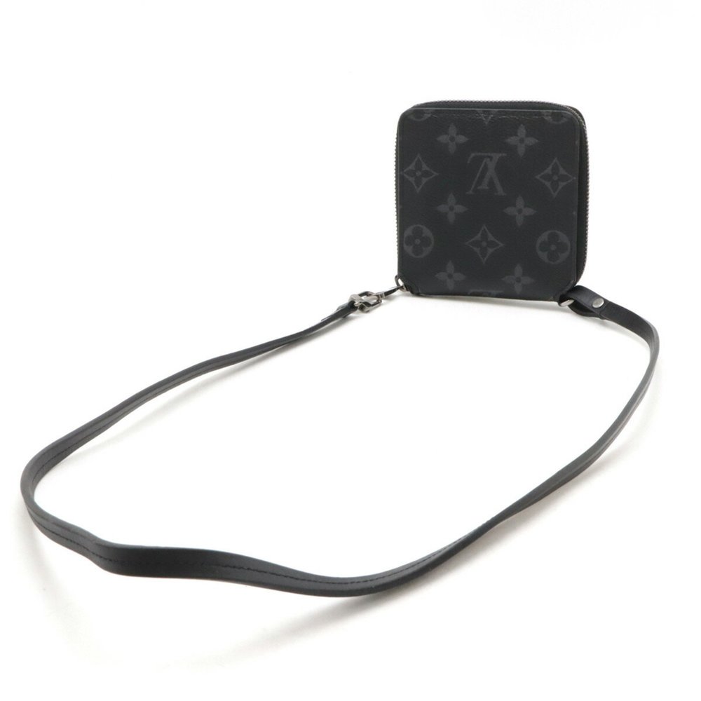 LOUIS VUITTON Louis Vuitton Monogram Eclipse Zippy Compact Wallet Bi-fold Rou... - Picture 3 of 9
